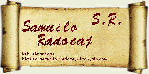 Samuilo Radočaj vizit kartica